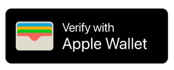 Verify with Apple Wallet button